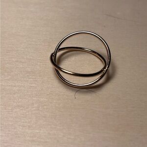 Chic Gold-Tone Double Band Ring